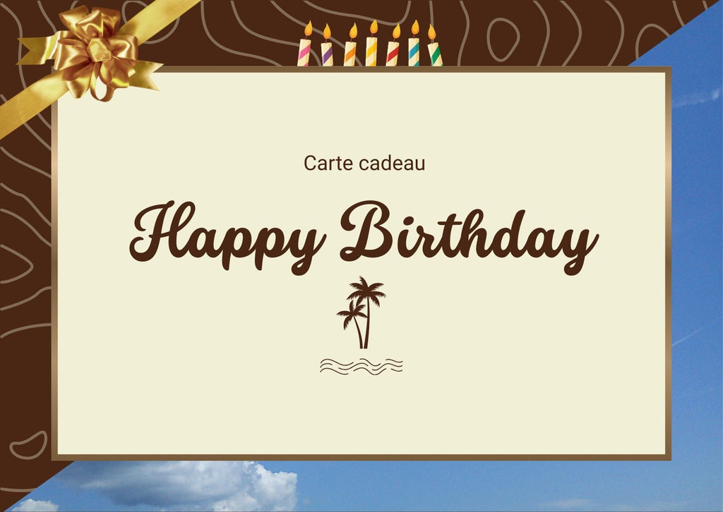 Carte-cadeau Anniversaire