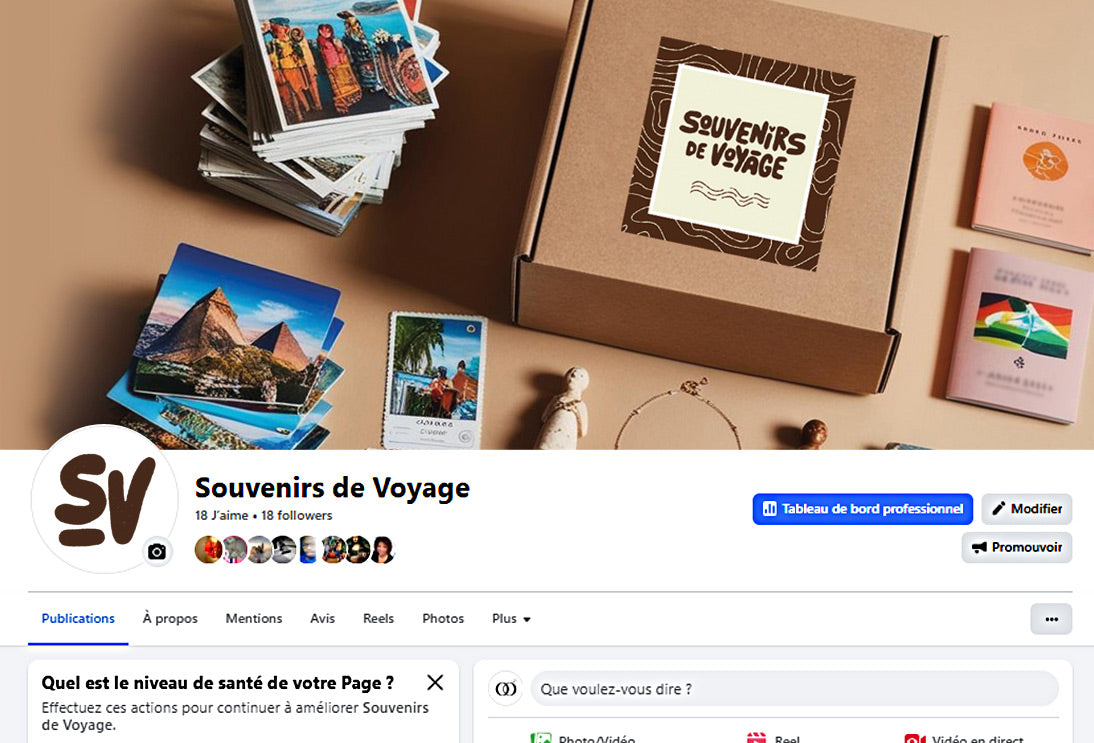 Souvenirs de Voyage est sur Facebook